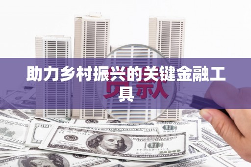 嘉模堂区助力乡村振兴的关键金融工具