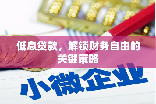 嘉模堂区低息贷款，解锁财务自由的关键策略
