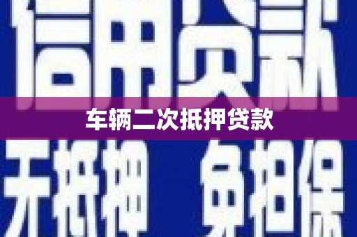 嘉模堂区车辆二次抵押贷款