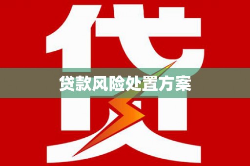 嘉模堂区贷款风险处置方案