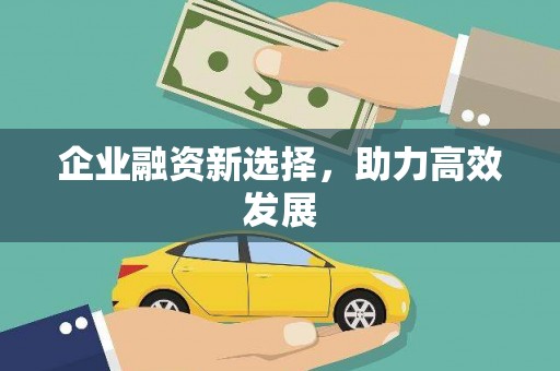 嘉模堂区企业融资新选择，助力高效发展