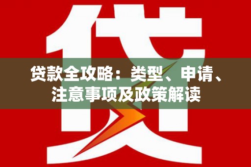 嘉模堂区贷款全攻略：类型、申请、注意事项及政策解读